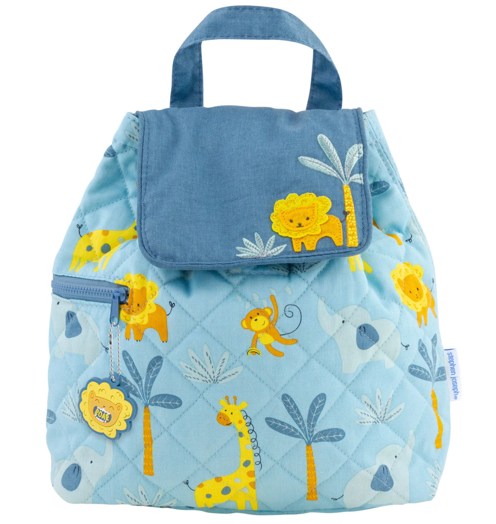 Stephen Joseph Quilted Backpack in Baby Zoo-Stephen Joseph-The Bugs Ear