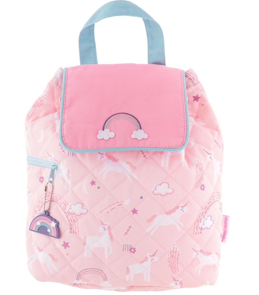 Stephen Joseph Quilted Backpack in Baby Unicorn-Stephen Joseph-The Bugs Ear
