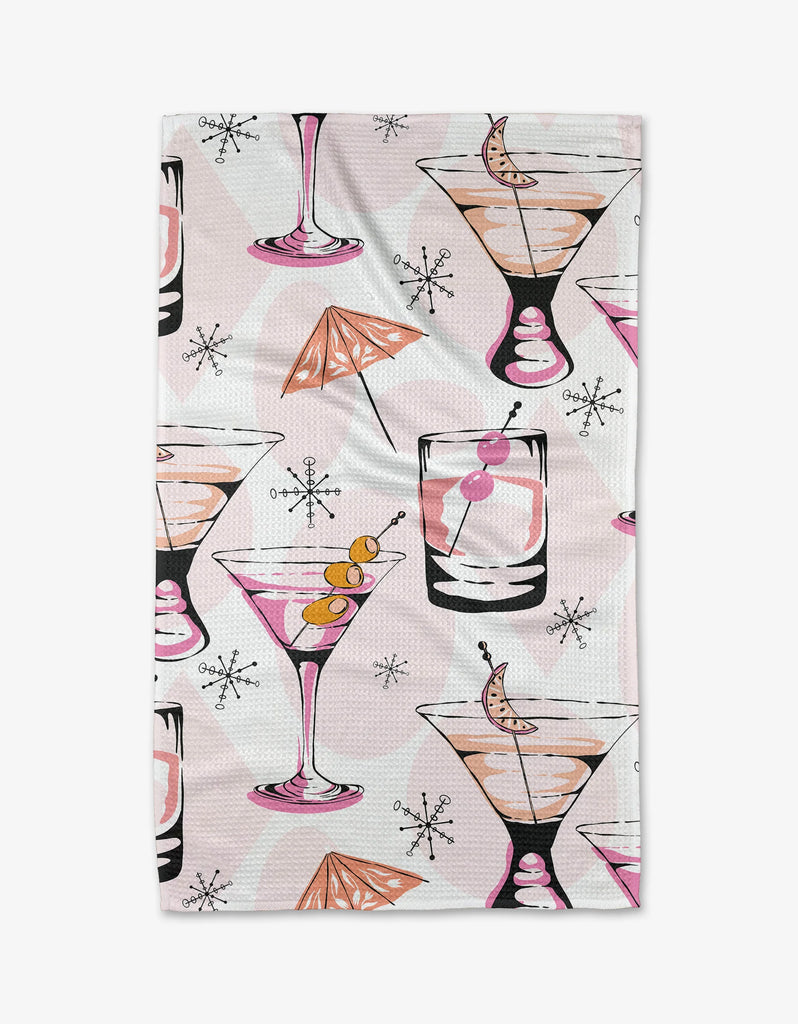 Geometry Cocktail Hour Tea Towel-Geometry Towel-The Bugs Ear