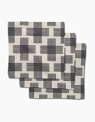 Geometry Dishcloth Set Cross Hatch-Geometry Towel-The Bugs Ear