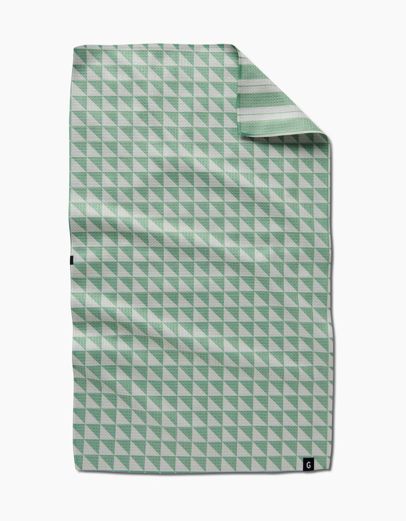 Geometry Pistachio Double Sided Tea Towel-Geometry Towel-The Bugs Ear