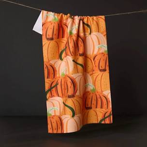 Geometry Rows of Gourds Tea Towel-Geometry Towel-The Bugs Ear