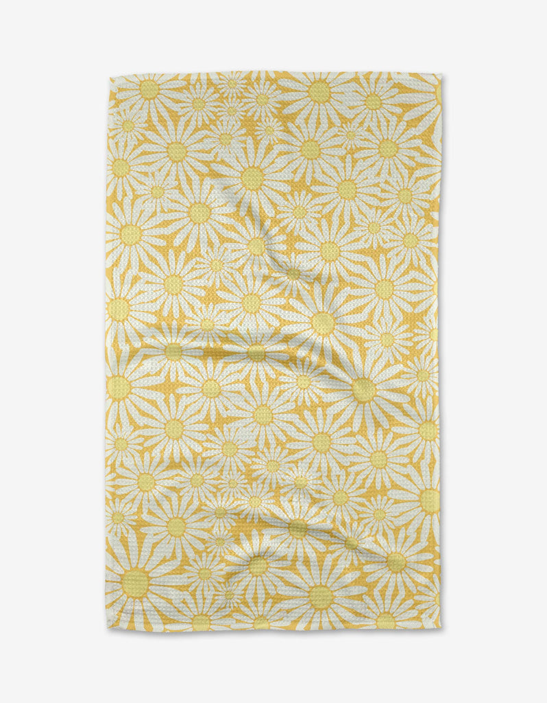 Geometry Sunshine Meadow Kitchen Tea Towel-Geometry Towel-The Bugs Ear