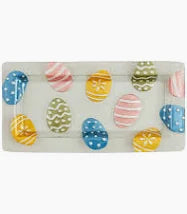 Glass Easter Egg Platter Mud Pie-Mud pie-The Bugs Ear