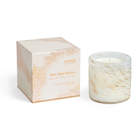 White Maple Bourbon Holiday Collection Candle-Lafco-The Bugs Ear