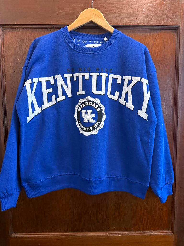 Kentucky Across the Sleeve Sweatshirt-Royce-The Bugs Ear