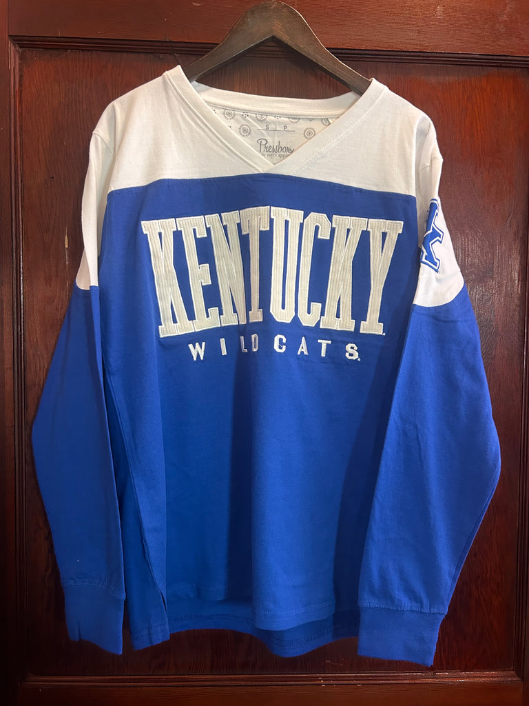 Kentucky Long Sleeve Vee-Neck Oversized-Royce-The Bugs Ear