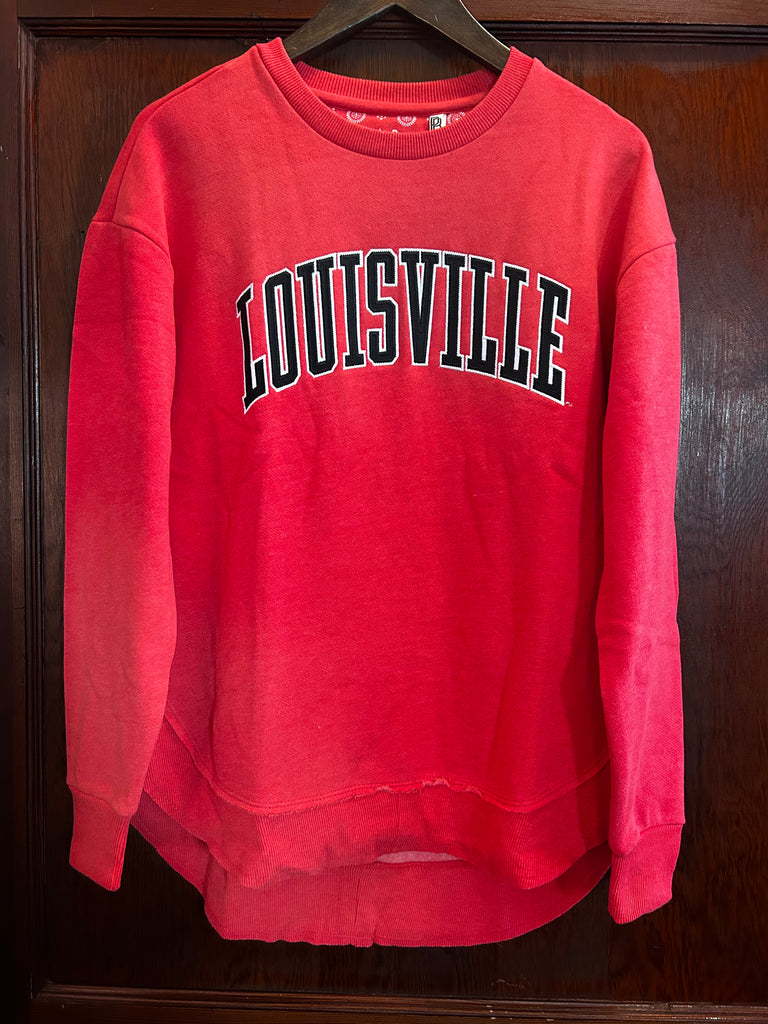 Red Louisville Sweatshirt-Royce-The Bugs Ear