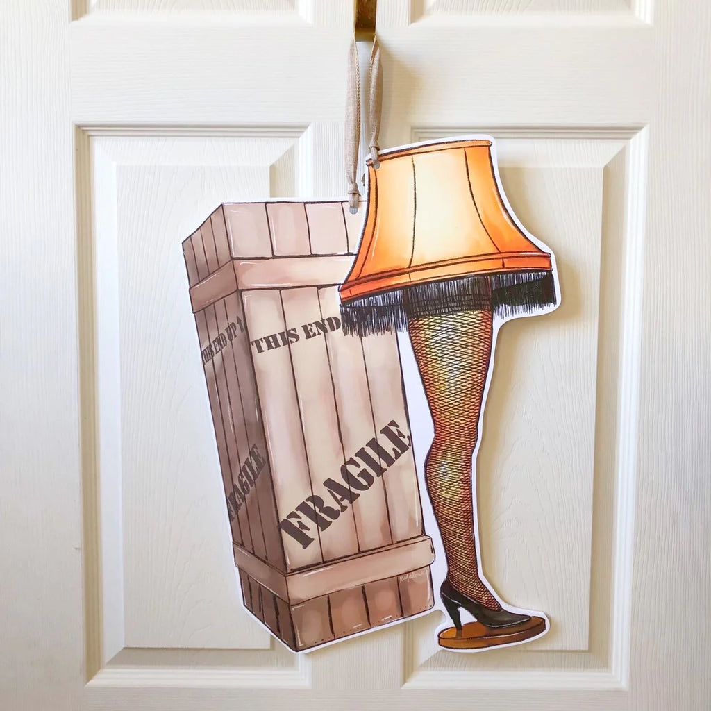 Leg Lamp Fragile Door Hanger-Home Malone-The Bugs Ear