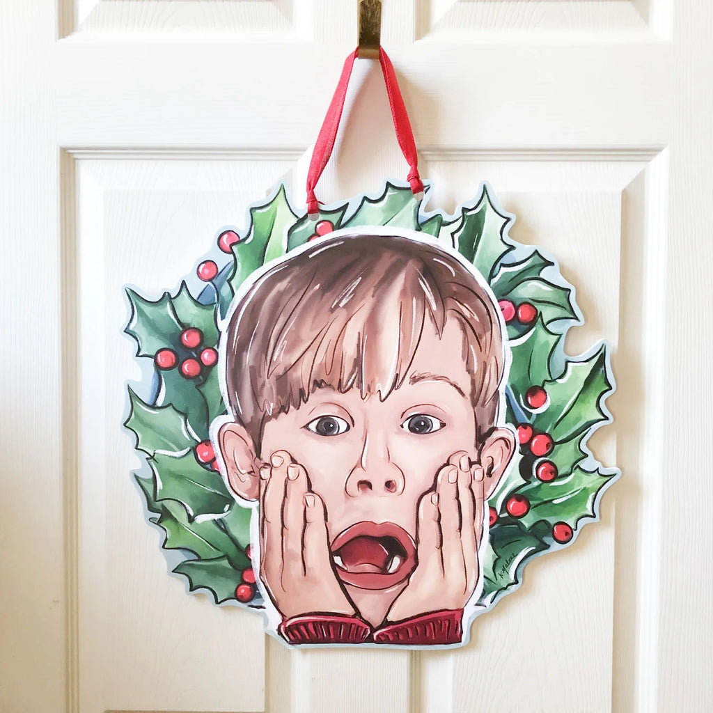 Kevin Home Alone Wreath Door Hanger-Home Malone-The Bugs Ear