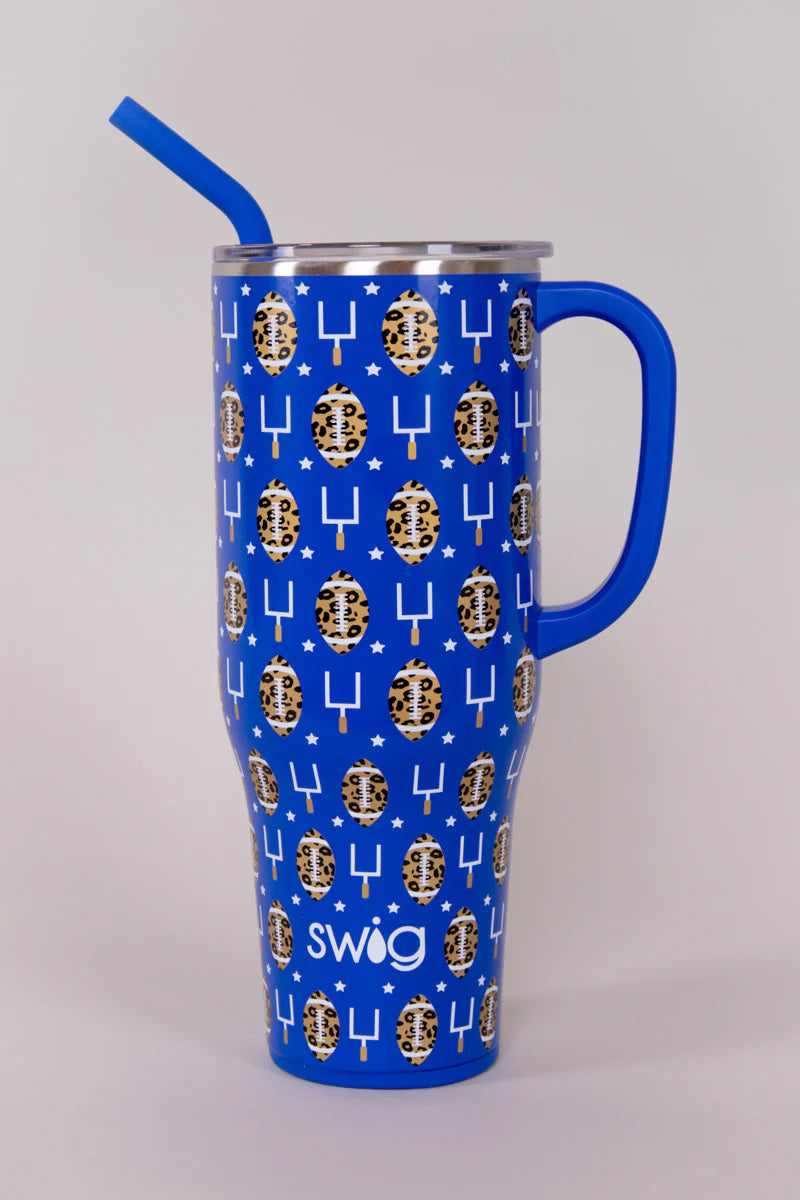 Swig Touchdown Royal Blue & Orange Mega Mug