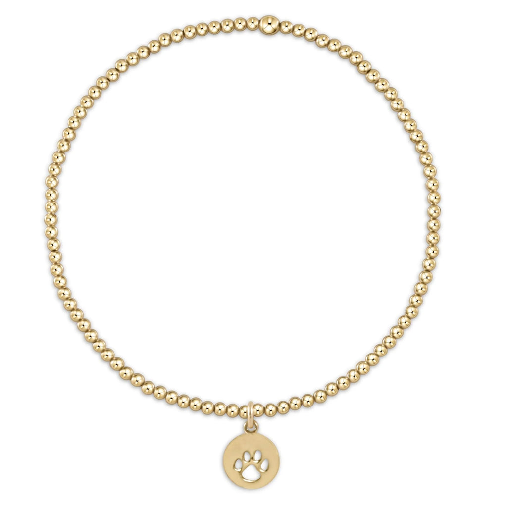 Enewton egirl Classic Gold 2mm Bead Bracelet Paw Print Small Gold Disc-Enewton-The Bugs Ear