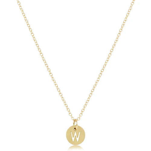 Enewton 16" Necklace Gold - Respect Gold Disc ASSORTED LETTERS-Enewton-The Bugs Ear