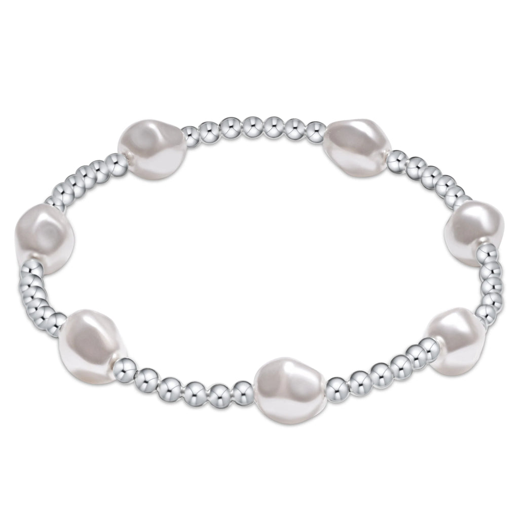 Enewton Admire Sterling 3mm Bead Bracelet in Pearl-Enewton-The Bugs Ear