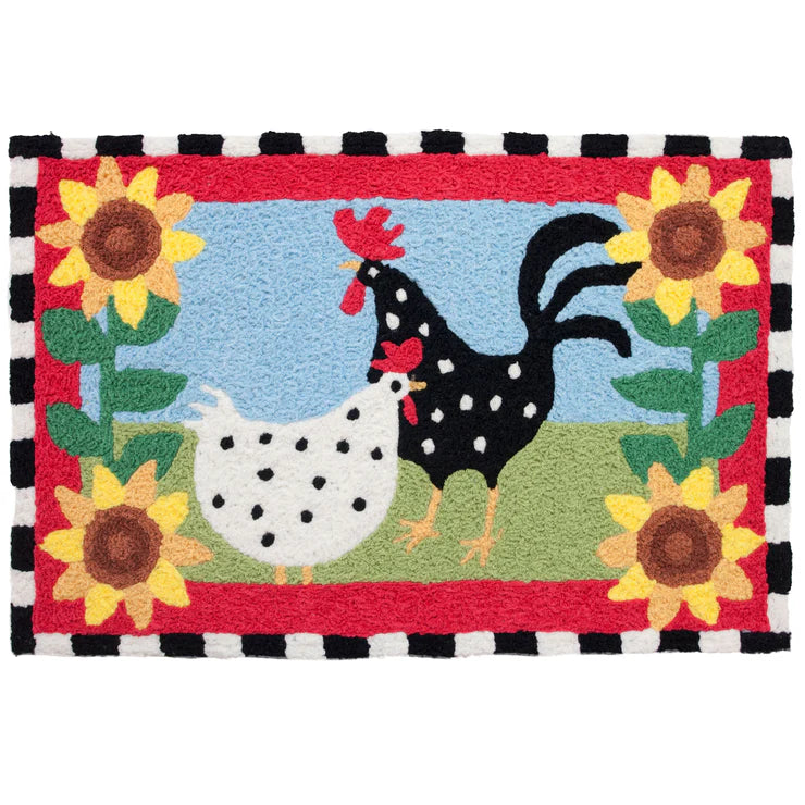 Jellybean Funky Chickens Rug-Jellybean-The Bugs Ear