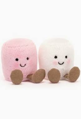 Jellycat Amuseables Pink And White Marshmallows-Jellycat-The Bugs Ear