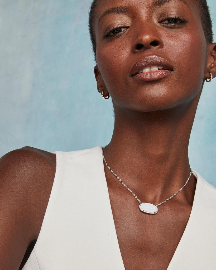 Kendra Scott Elisa Statement Pendant Necklace Iridescent Drusy in Gold or Silver-Kendra Scott-The Bugs Ear