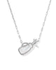 Kendra Scott Golf Silver Short Pendant Necklace in Ivory Mother of Pearl-Kendra Scott-The Bugs Ear