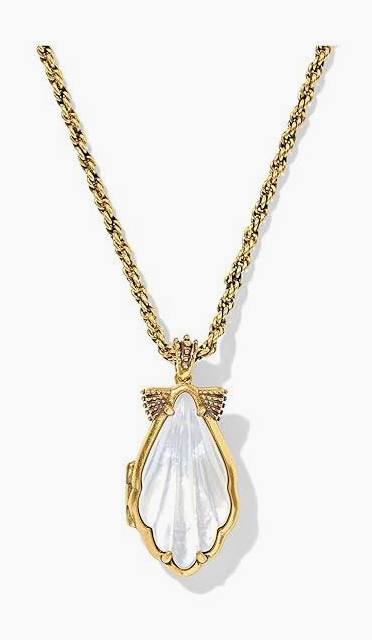 Kendra Scott Alexa Locket Vintage Gold Short Pendant Necklace-Kendra Scott-The Bugs Ear