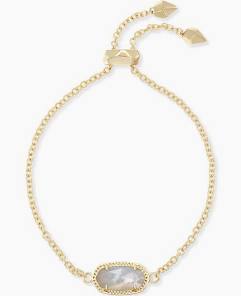 Kendra Scott Elaina Gold Adjustable Chain Bracelet in Ivory Mother-of-Pearl-Kendra Scott-The Bugs Ear