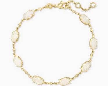 Kendra Scott Emilie Gold Chain Bracelet in Iridescent Drusy-Kendra Scott-The Bugs Ear