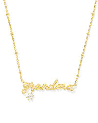 Kendra Scott Grandma Gold Crystal Short Pendant Necklace-Kendra Scott-The Bugs Ear