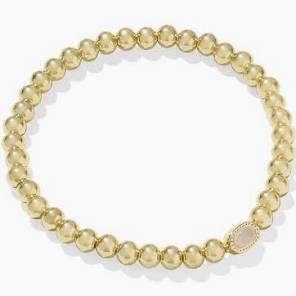 Kendra Scott Mini Elaina Gold Stretch Bracelet in Iridescent Drusy-Kendra Scott-The Bugs Ear