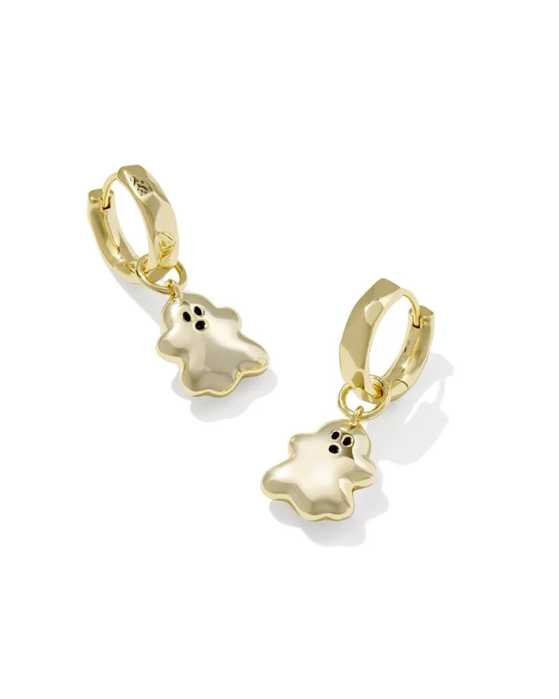 Kendra Scott Reversible Gold Ghost Huggie Earrings-Kendra Scott-The Bugs Ear