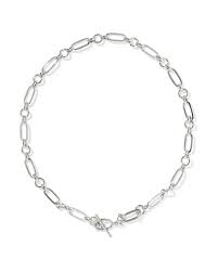 Kendra Scott Sylvia Silver Metal Link and Chain Necklace-Kendra Scott-The Bugs Ear