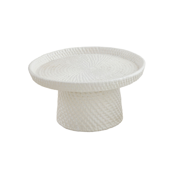 Large Woven Ceramic Pedestal Mud Pie-Mud pie-The Bugs Ear