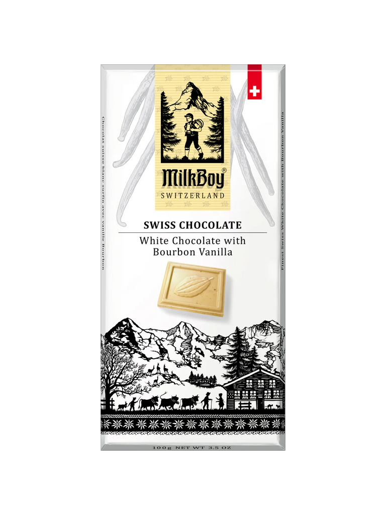 Milkboy Finest Swiss White Chocolate with Bourbon Vanilla-MilkBoy Chocolate-The Bugs Ear