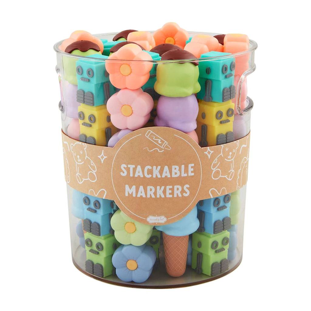 Stackable Markers Assorted Styles Mud Pie-Mud pie-The Bugs Ear