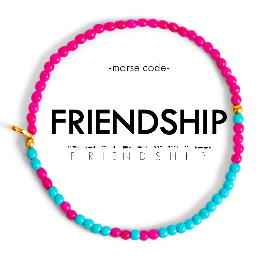 3mm Morse Code Bracelet for FRIENDSHIP-Ethicgoods-The Bugs Ear