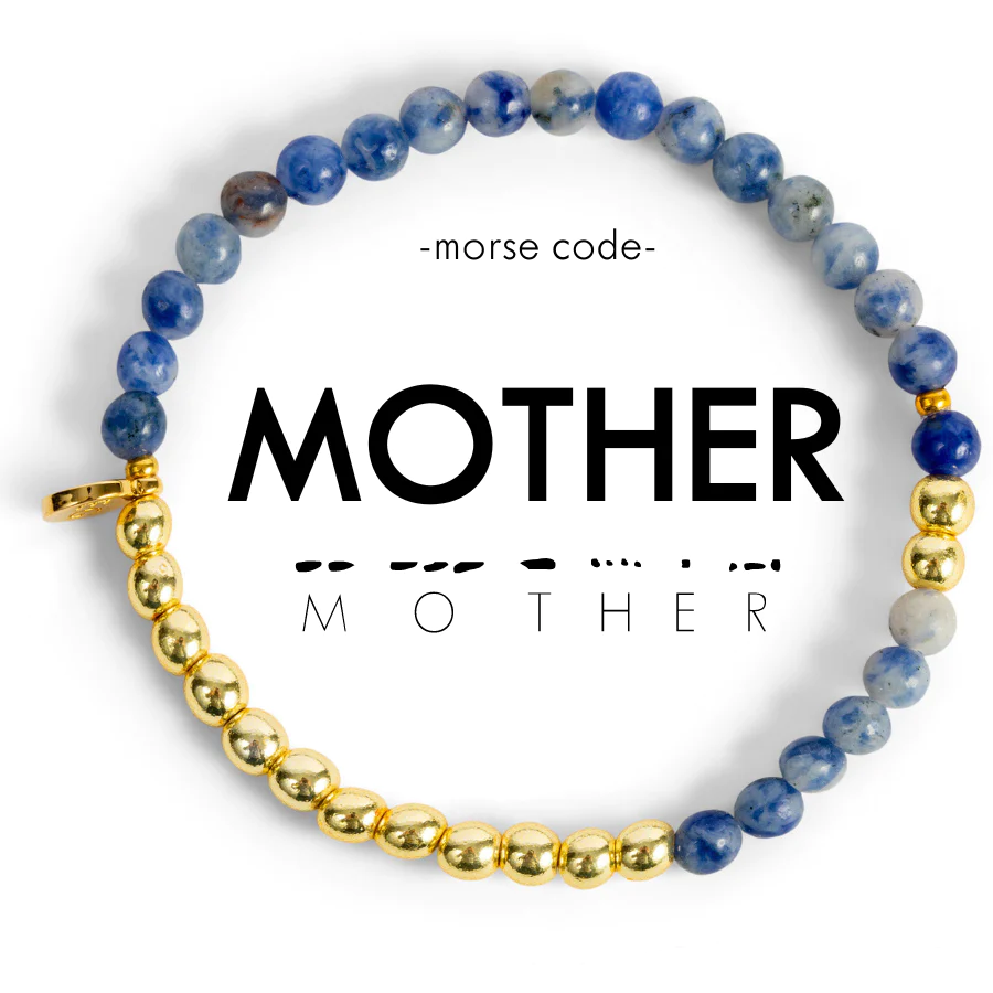 Gold Morse Code Bracelet for MOTHER-Ethicgoods-The Bugs Ear