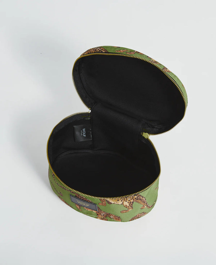 Olive Leopard Vanity Bag-Wouf-The Bugs Ear