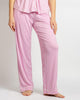 Pinstripe Sleep Pants Pink and White