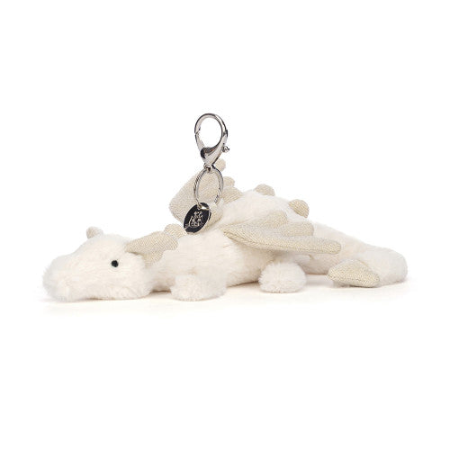 Jellycat Snow Dragon Bag Charm-Jellycat-The Bugs Ear