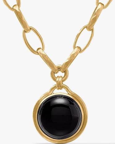 Solara Statement Necklace in Obsidian Black-Julie Vos-The Bugs Ear