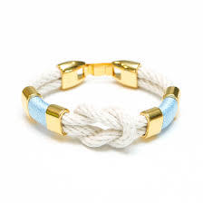 Starboard in Ivory, Light Blue and Gold Bracelet-Allison Cole Jewelry-The Bugs Ear