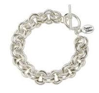 Susan Shaw Double Link Chain Bracelet in Silver-Susan Shaw-The Bugs Ear
