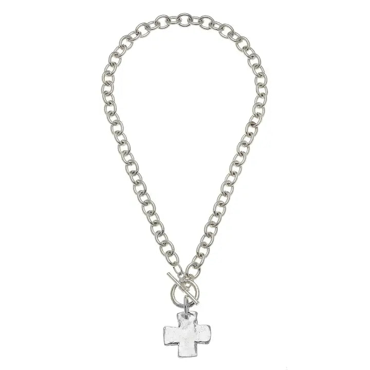 Susan Shaw Silver Front Toggle Necklace-Susan Shaw-The Bugs Ear