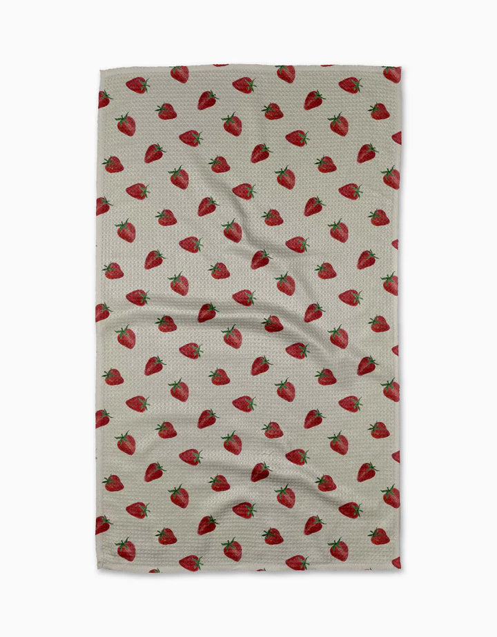 Geometry Berry Patch Kitchen Tea Towel-Geometry Towel-The Bugs Ear