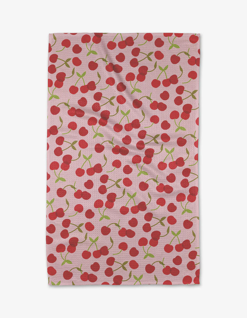 Geometry Tea Towel Cheery Cherries-Geometry Towel-The Bugs Ear