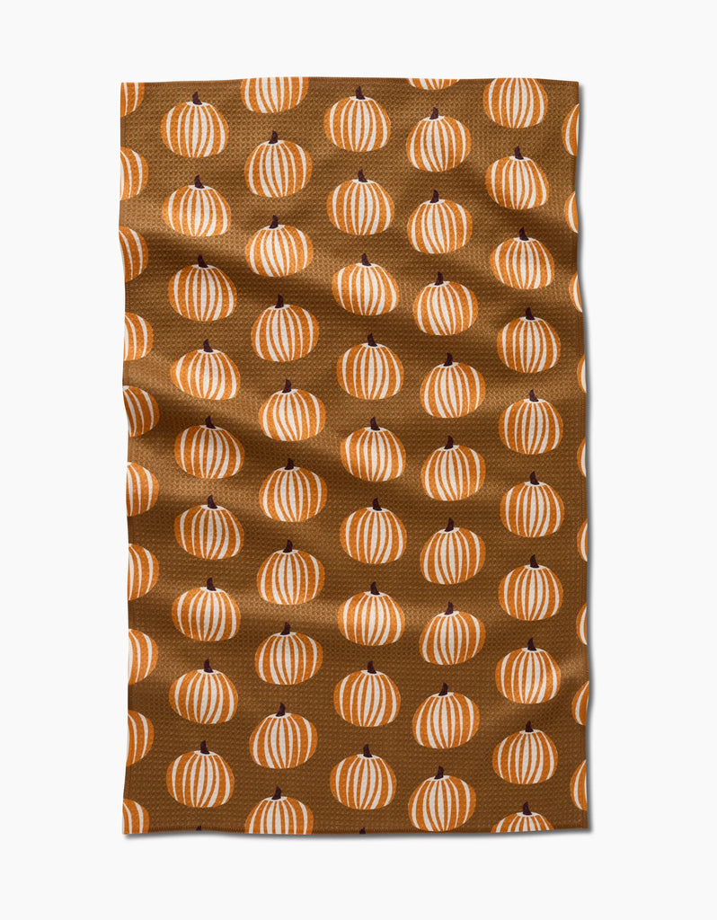 Geometry Dancing Pumpkins Tea Towel-Geometry Towel-The Bugs Ear