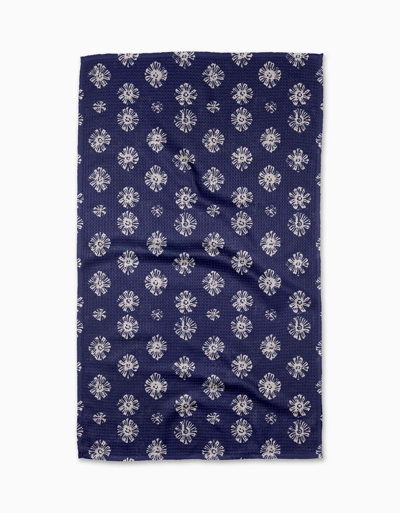 Geometry Leyla Blue Tea Towel-Geometry Towel-The Bugs Ear