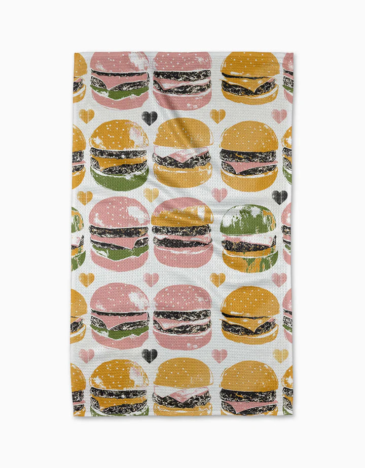 Geometry On The Grill Tea Towel-Geometry Towel-The Bugs Ear