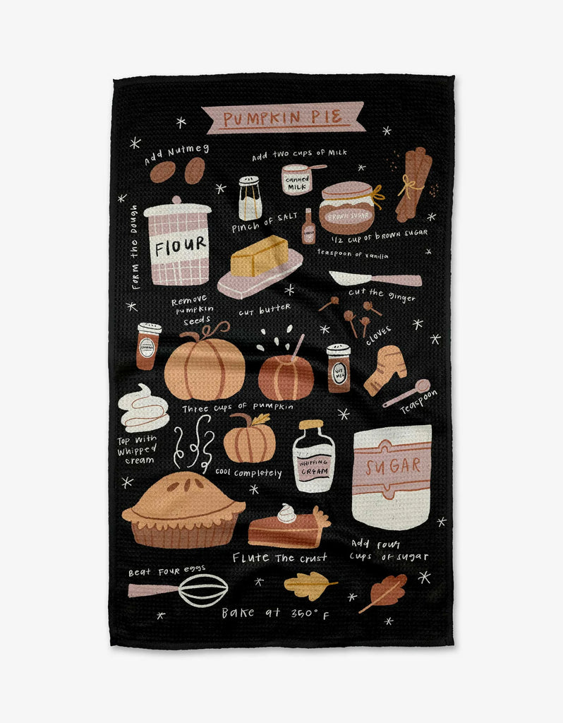 Geometry Pumpkin Pie Tea Towel-Geometry Towel-The Bugs Ear