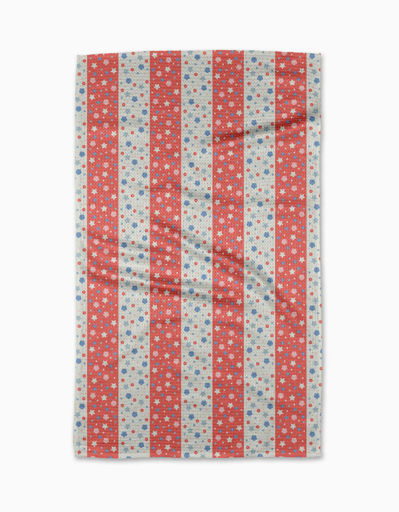 Geometry Stripes And Sprinkles Tea Towel-Geometry Towel-The Bugs Ear