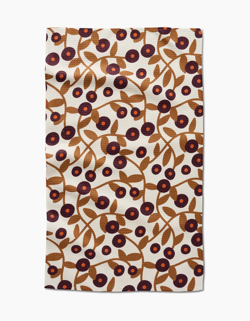 Geometry Swirling Vines Tea Towel-Geometry Towel-The Bugs Ear