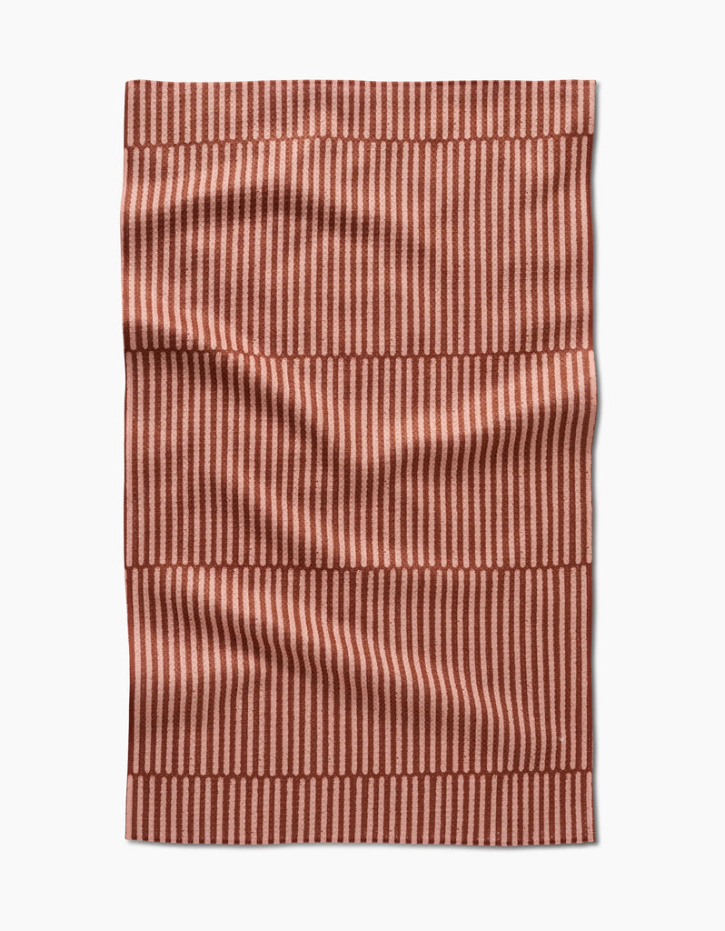 Geometry Textured Stripe Tea Towel-Geometry Towel-The Bugs Ear